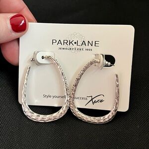 Park Lane Textured Silver Earrings